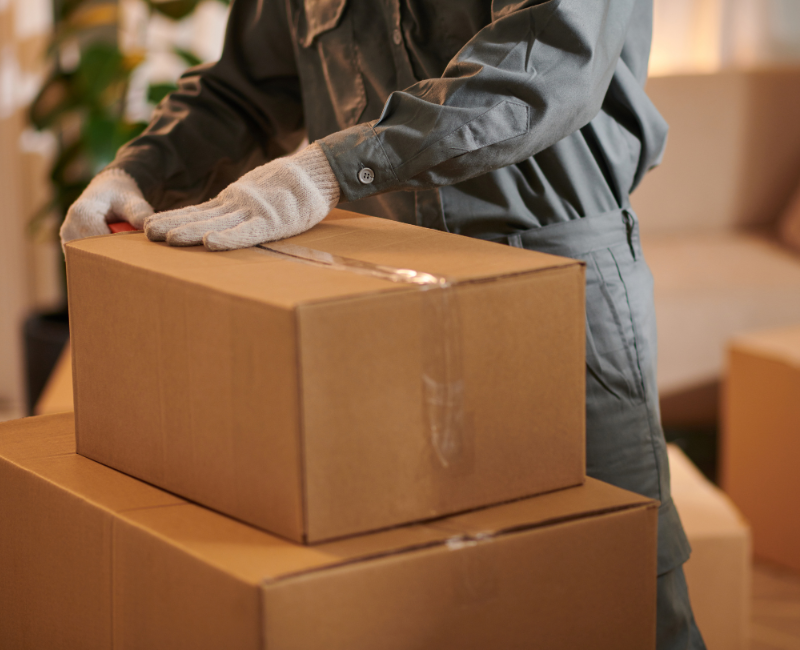 The international relocation agent typically manages the full packing process for an international move.