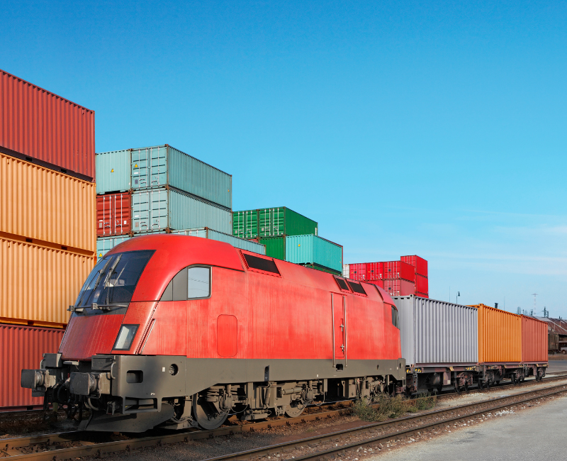 International relocation shipping may require rail freight